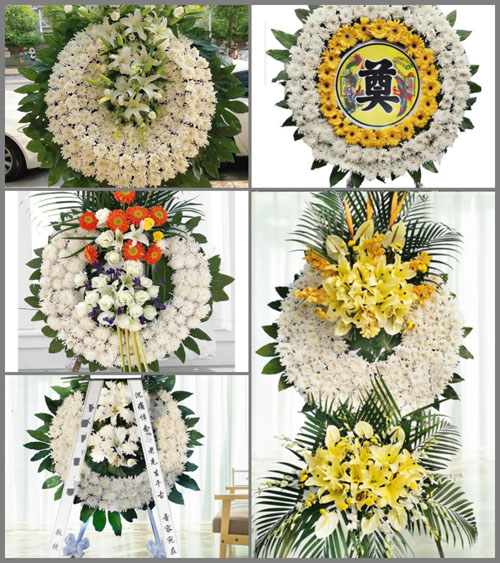 广东珠海市斗门区斗门镇上洲村花圈速递