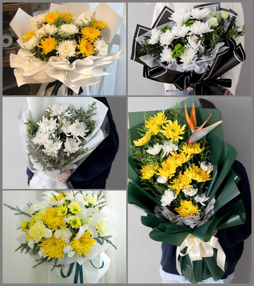 广东珠海市斗门区斗门镇上洲村白事花束代送